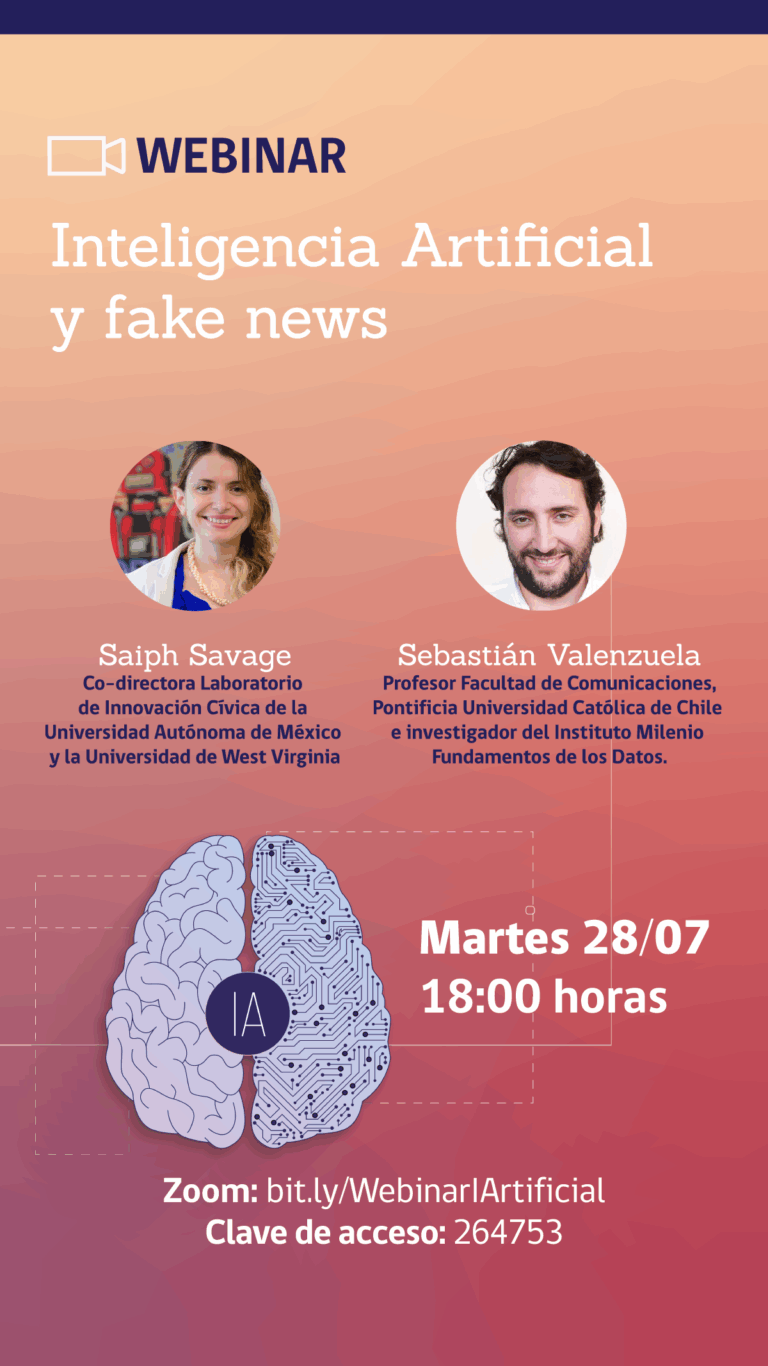 «Webinar Inteligencia artificial y fake news»