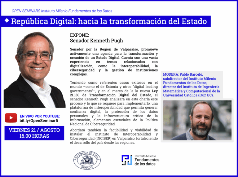 OPEN SEMINAR IMFD: «República digital, hacia la transformación del Estado», por senador Kenneth Pugh